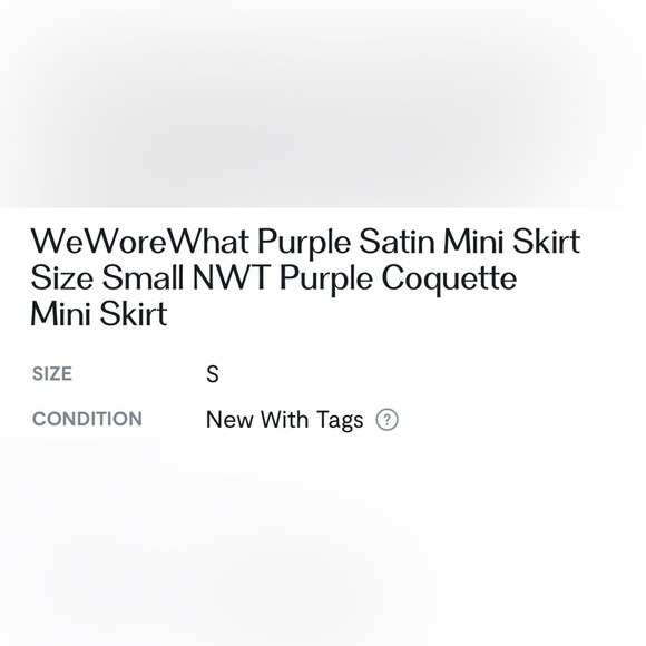 WeWoreWhat Purple Asymmetrical Pencil Mini Skirt - Picture 8 of 8